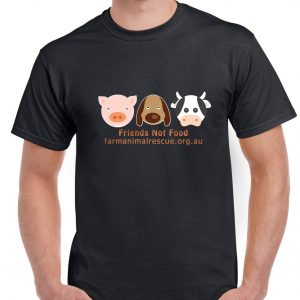 Friends Not Food T-Shirt Classic Black