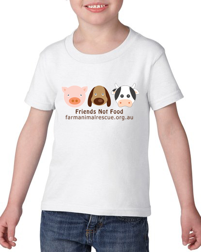 Friends Not Food T-Shirt KIDS - Farm Animal Rescue