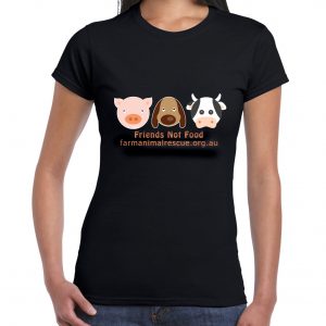 Friends Not Food T-Shirt Slim Fit Black