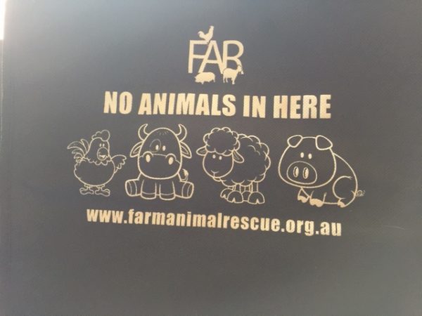 Pack of 4 "No Animals in Here" shopper bags - Image 2