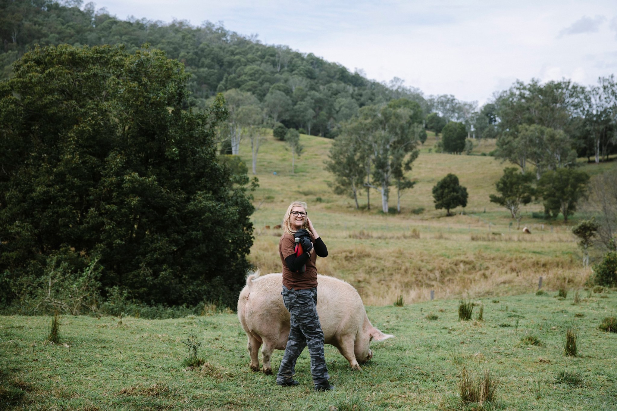 Carol Slater and Pig