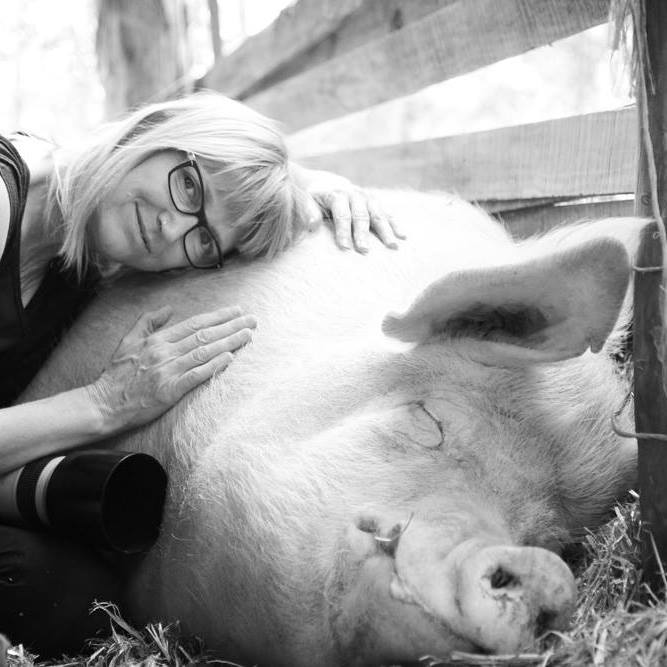 Carol Slater and Pig